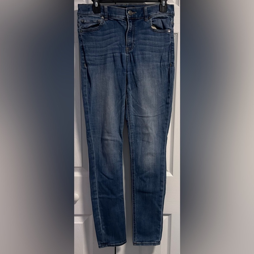 Express High Rise Jean Leggings in Blue Denim (Holly's Personal Collection)